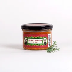 Jelení paštika na víně